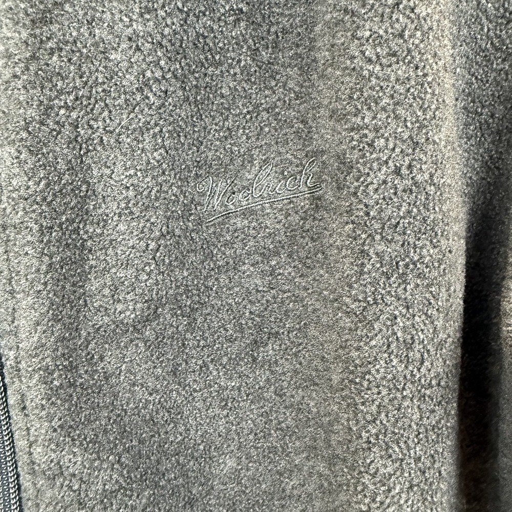 Woolrich Men's Medium Charcoal Gray Sherpa Fleece Lined Full Zip‎ Vest Size - Picture 5 of 7